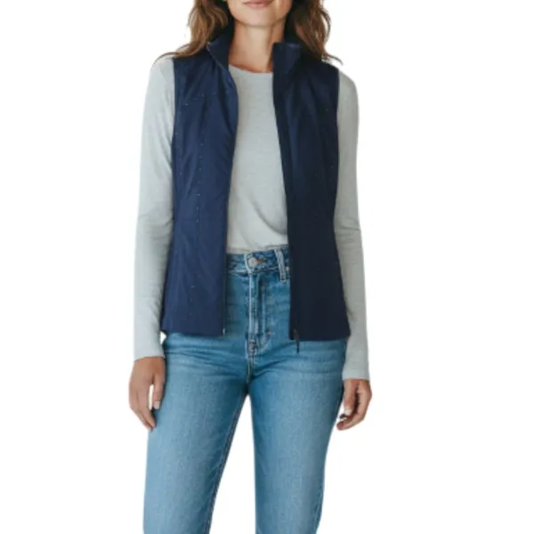 LULULEMON Run For Cold Vest Sz 8 Blue Thermoregulation Athletic Everyday Travel - Image 2