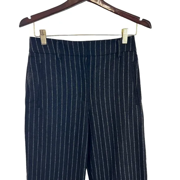Aritzia Wilfred Wool Cashmere Pinstripe High Rise Trouser Pants 6 - Image 3