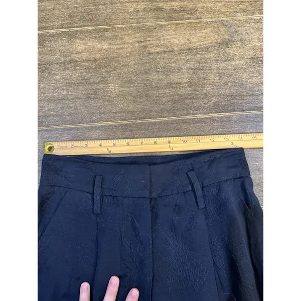 Veronica Beard navy blue wide-leg jacquard trousers Size 4 - Image 8