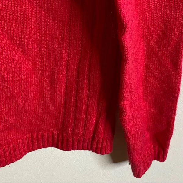 J. Crew Hot Pink Wool Blend Crew Neck Long Sleeve Sweater -‎ Women's Medium - Image 2