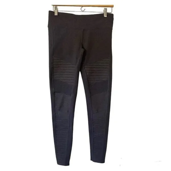 ✨Alo Yoga Moto Sz Large Leggings Heathered Grey✨ - Image 2