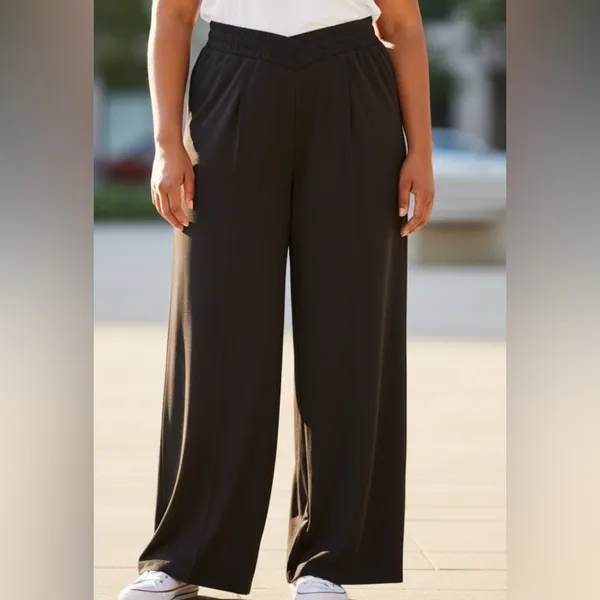 Women's Black Joggers Size 1X - Image 2