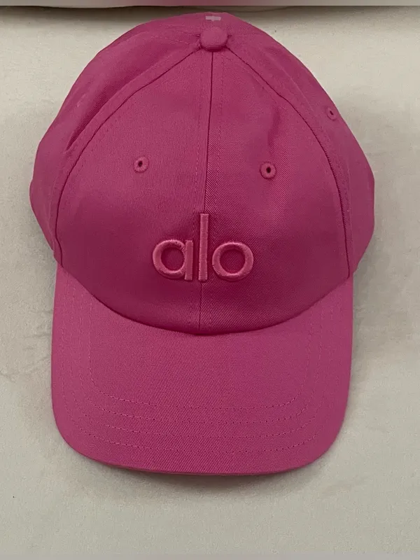 ALO Yoga NWP Off Duty Cap Paradise Pink Embroidered Logo Cap - Image 3