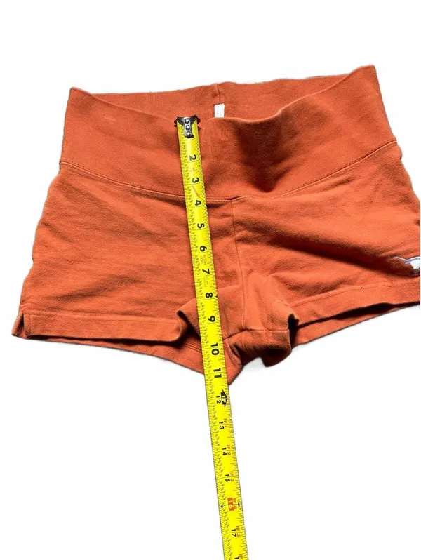 Texas Longhorns Antigua Y2K Shorts S Burnt Orange Foldover Low Rise Mini - Image 5