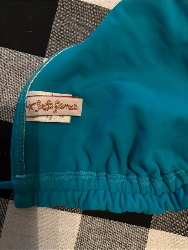 Luli Fama small extra small teal bikini bottoms - Image 4