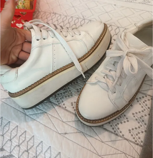 Shu shop “Suzanne” platform sneakers White Size 7.5 - Image 3