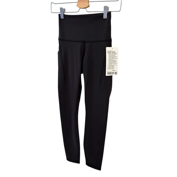 Lululemon Wunder Train High-Rise Tight with Pockets 25" Black size 4 NWT - Image 5