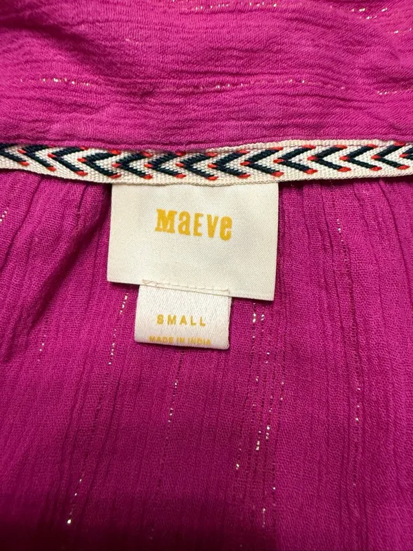 Anthropologie Maeve | Batavia Fuchsia Sleeveless Tunic | Women's Small - Image 7