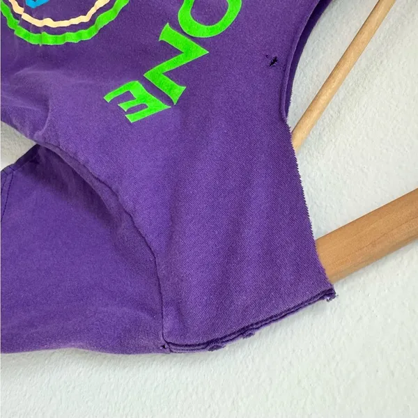 Purple Fishbone Off the Shoulder Crop Top - Image 3