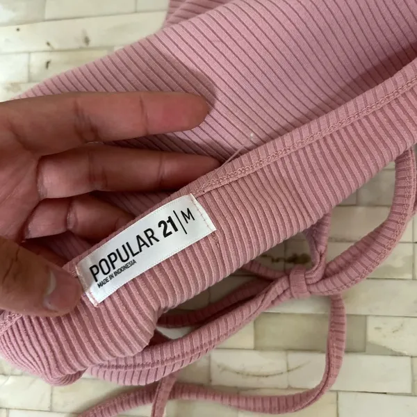 Pink strapless top Pink Size M - Image 4