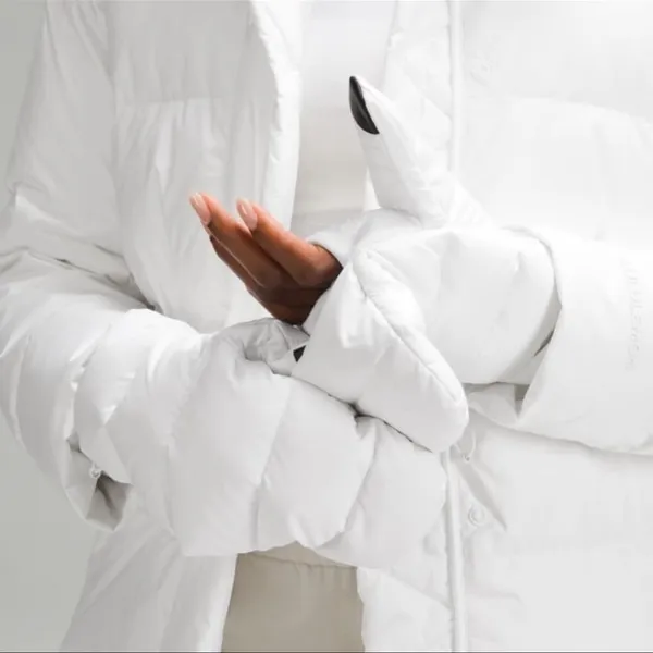 Lululemon Wunder Puff Down Mittens White Unisex Large XL NWT - Image 7