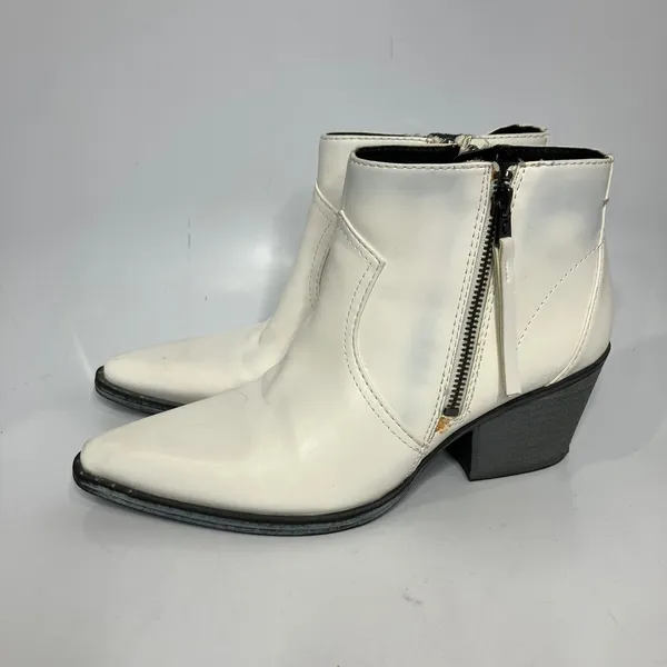 Circus by‎ Sam Edelman white whistler boots women's size 8 western trendy - Image 4