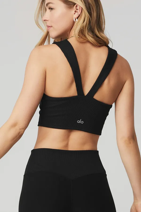 Alo HIGH-WAIST ALOSOFT LOUNGE LEGGING BLACK Size S NWT - Image 4