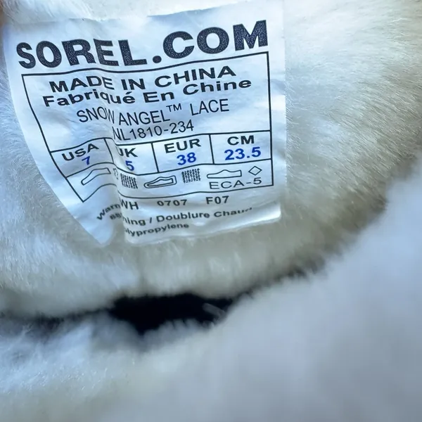 Sorel Snow Angel Lace Winter Boots NL1810-234 Tan Waterproof Womens Size 7 US - Image 11