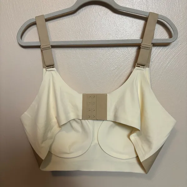 NWT‎ Lush Fitting Bra Women's Plus Mature Cream Beige Nylon Elastane Size 6 XL - Image 4