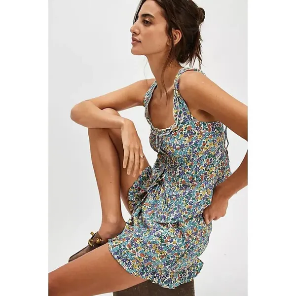 FREE PEOPLE Ellia Printed Set in Primary Combo Size Medium NWT - Image 14