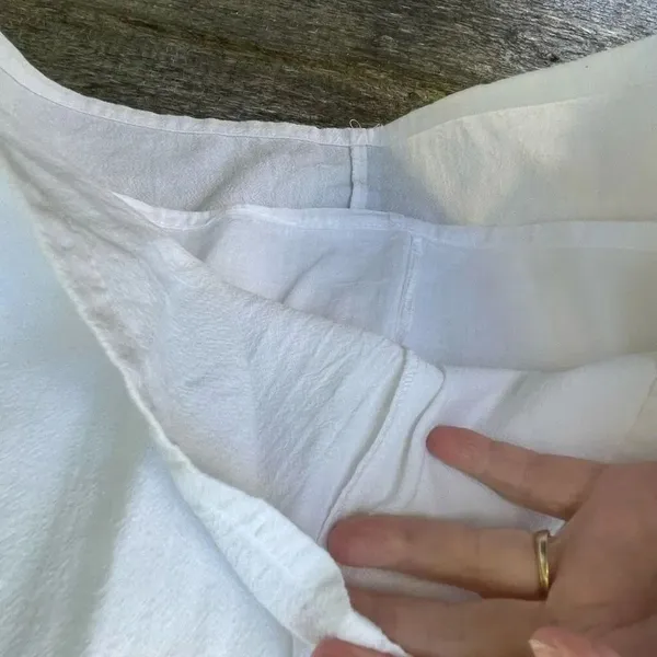 Cotton on size Med white lined cotton mini skirt. Eco Company - Image 6