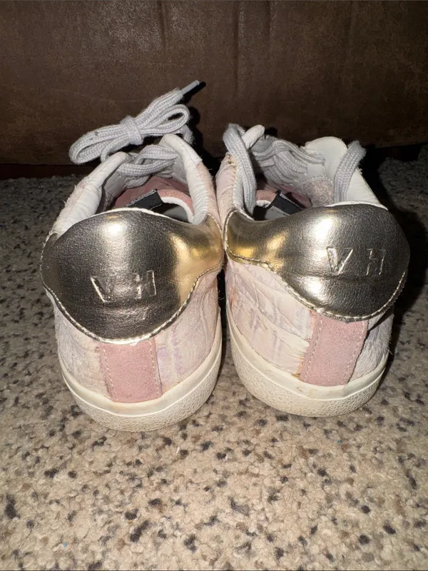 Vintage Havana Pink Suede & White Leather Sneakers - Image 3