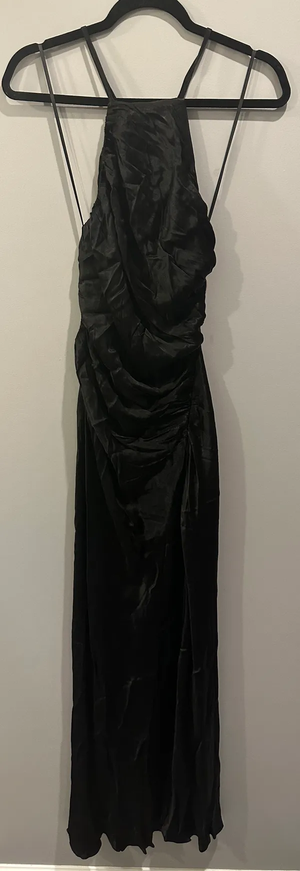 Mable Brand Strappy Tie Back Satin Maxi Dress - Image 3