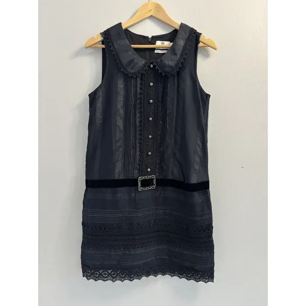 Anna Sui Target 20th Anniversary Black Lace Dress Small S Drop Waist Whimsigoth - Image 2