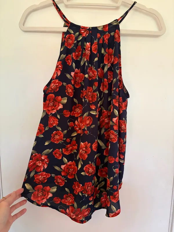 Francesca’s spaghetti strap floral top - Image 2