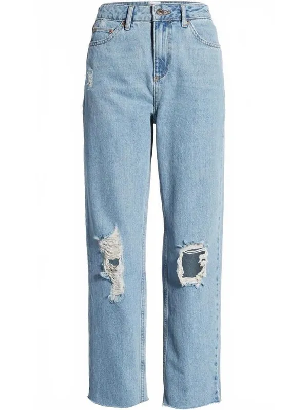 UO BDG Pax Ripped High Waist Jeans Urban Outfitters NWT Light Wash Size 28 - Image 2