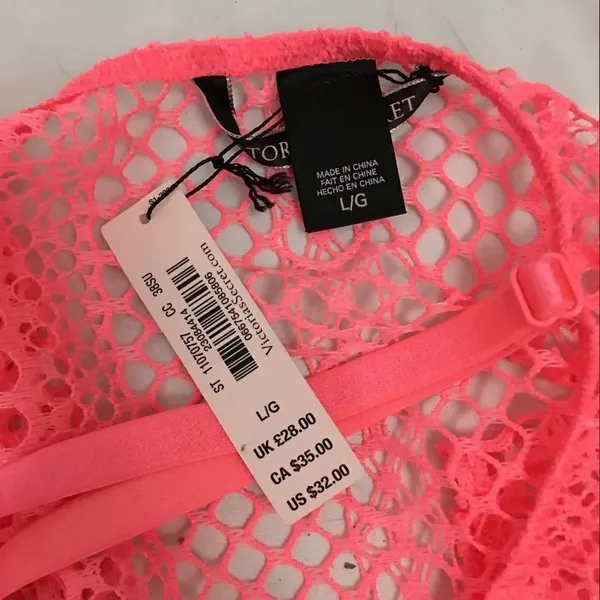 Victoria secret Pink t-back flounce crochet tank - Image 5