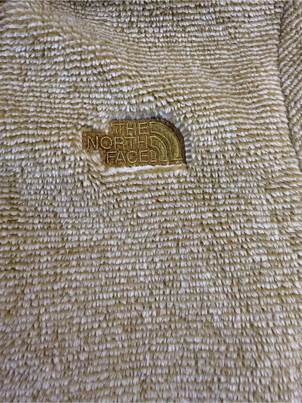 The North Face Women's Gold and Tan Teddy Fleece Jacket - Image 5