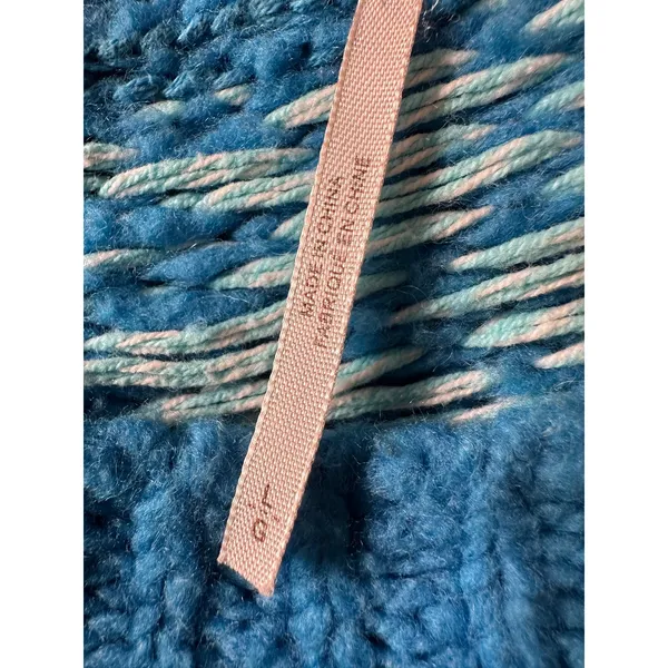 Free People Oversized Fair Isle Tunic Snow Day Pullover Wool Blend Sweater XL - Image 8