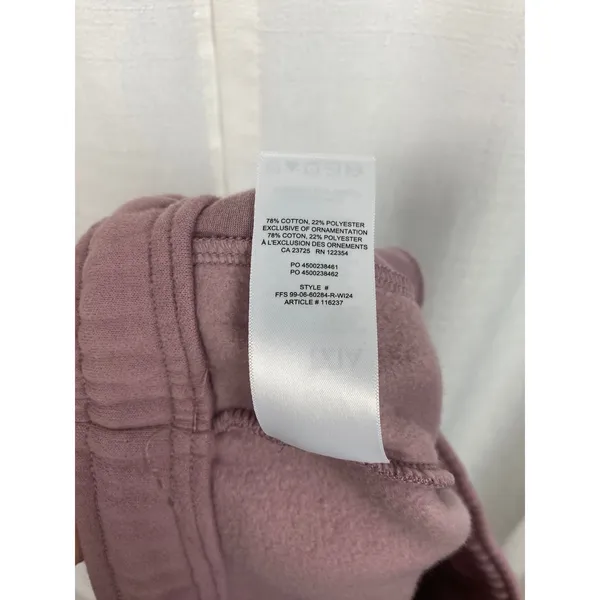 Aritzia Claremont Purple Pink Sweatfleece Cozy Fleece Jogger Pants Sz.M NWT - Image 12