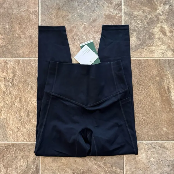 Halara UltraSculpt High Waisted Tummy Control Pocket Leggings Black XS 7/8 - Image 8