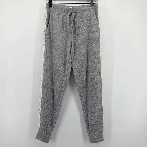 FN by Flora Nikrooz Womens‎ Gray Lace Trim Lounge Set Pajamas 2PC Medium - Image 7