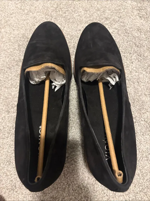 NWT Vionic Willa Wedge Black Suede Slip-On Loafers Comfort Shoes wedge heel 11 - Image 9