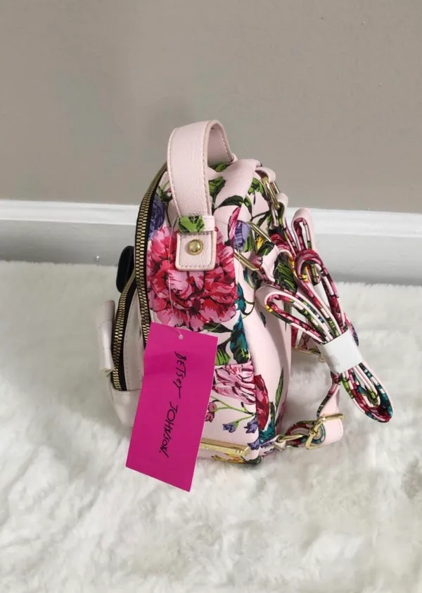 Betsey Johnson Kitsch Backpack CatFloral - Image 3
