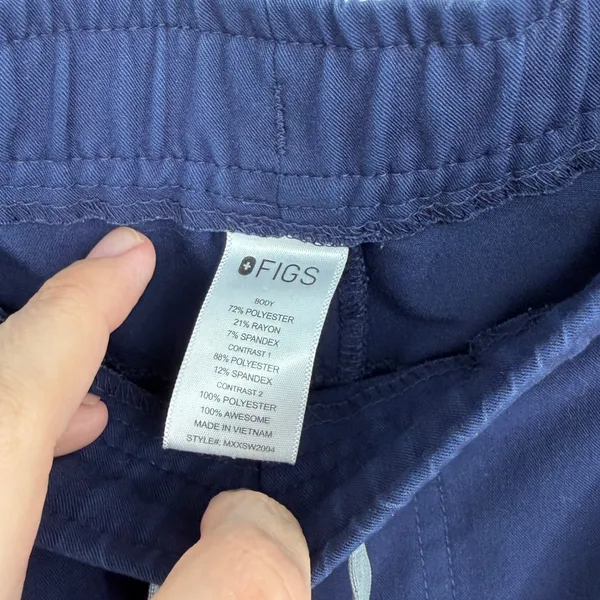 FIGS Technical Collection Scrub Jogger Pants Women's M Navy‎ Blue Slim Fit - Image 5