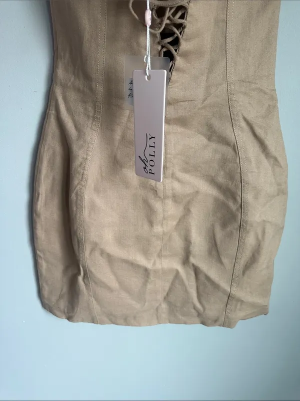 NEW Oh Polly Dovie linen corset mini dress 2 - Image 7