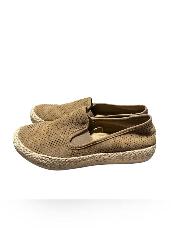 Espirit Nadine Espadrille Shoes Women's 7 Slip On Sneaker Brown Suede Casual - Image 4