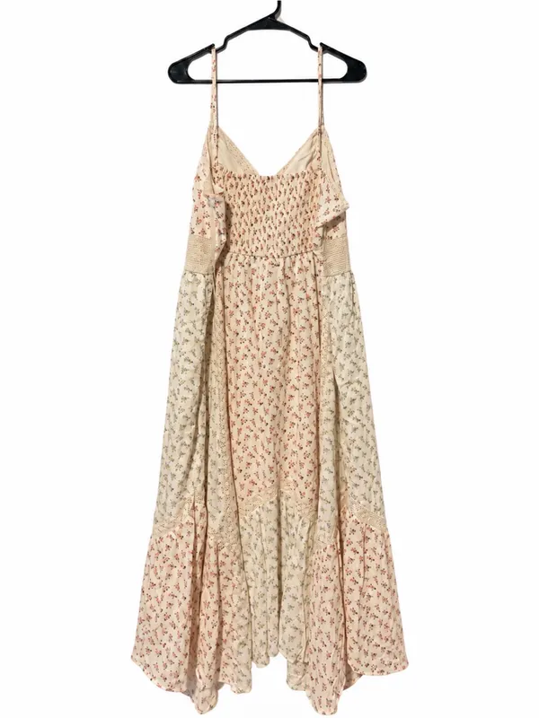 American eagle Floral Lace Trim Handkerchief Hem midi Sundress XXl - Image 5