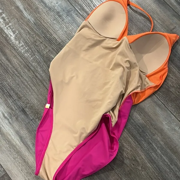 Summersalt Pink Orange Wave One Piece Swimsuit Size 6 - Image 7