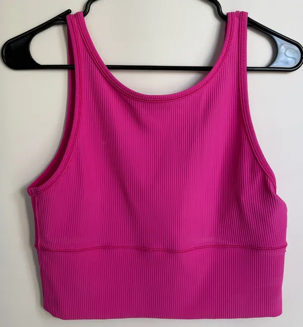 Lululemon Power Pivot Tank Top Ribbed Sonic Pink - Image 2