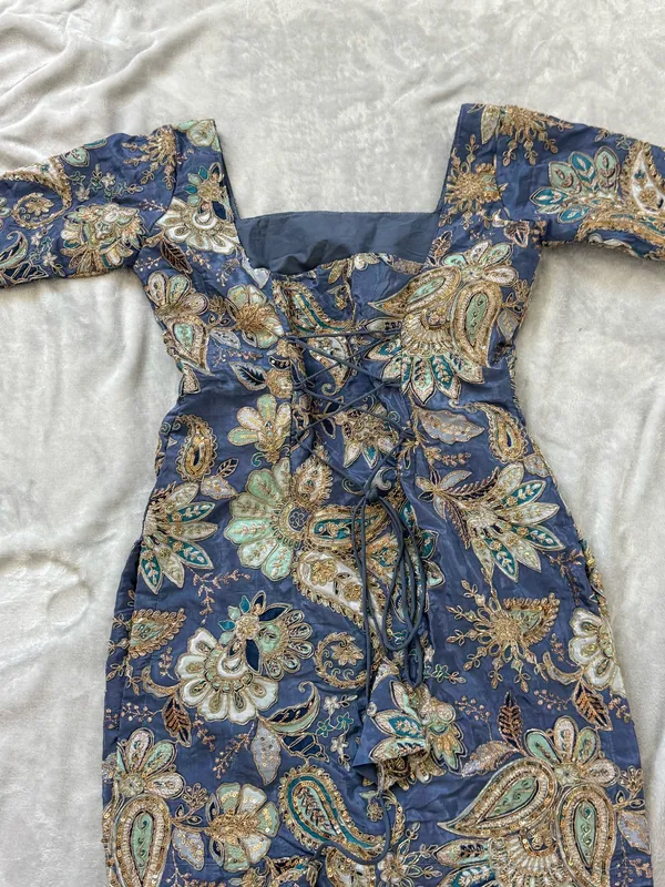 Blue Embroidered Kameez / Kurti Size XS - Image 7