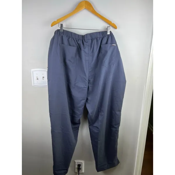 Grey’s Anatomy by Barco 5-Pocket Drawstring Scrub Pants Steel Blue 4XL NWT - Image 5
