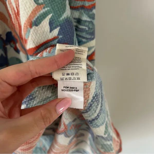 Faherty Paradise Blossom Floral Bay Twist Resort Tropical Beach Maxi Dress - Image 9