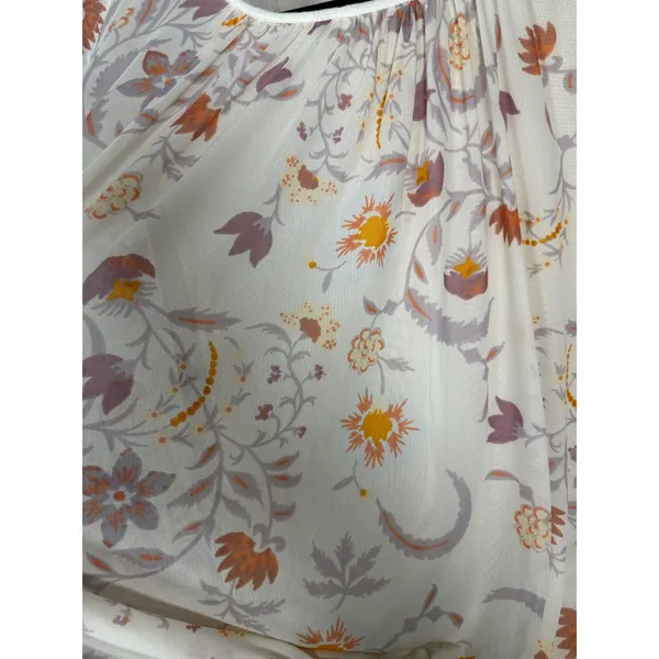 Free People Wildflower Honey Floral Cream Blouse Size Small - Image 5