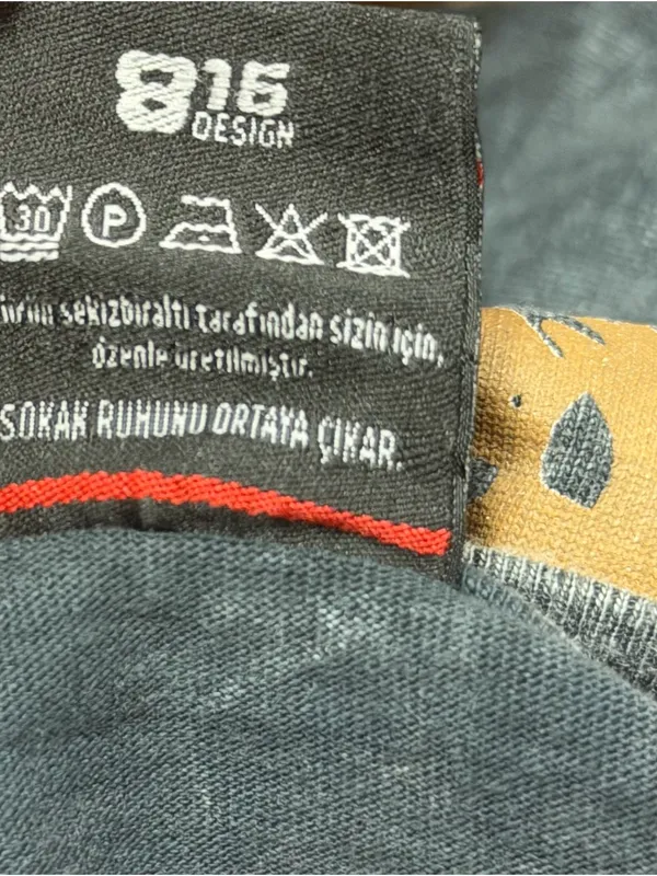 NIRVANA Gray Vintage Wash Short Sleeve Tee with Gold Lettering - Image 6