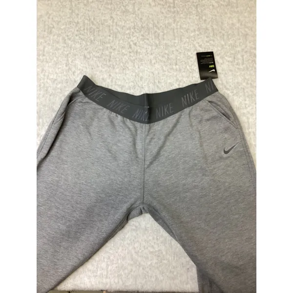 Nike Womens Dri-FIT Training Pants Gray Tapered Joggers 874482-091 XXL‎ NEW - Image 2