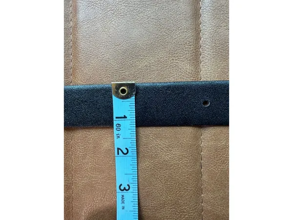 Vintage Yves Saint Laurent two tone buckle reversible belt - Image 8