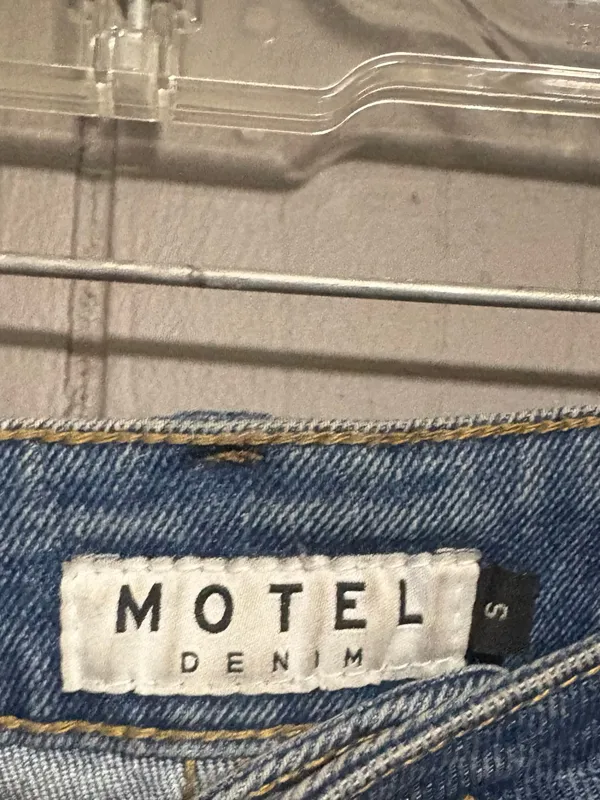 MOTEL ROCKS High-Rise Flare Blue Jeans - Image 4