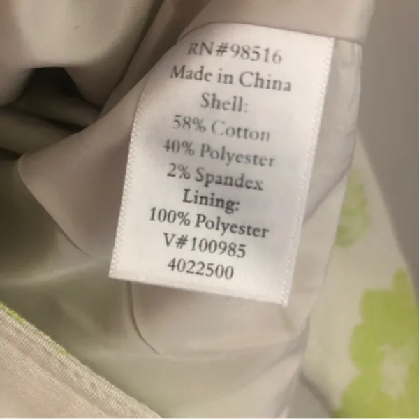 NWT Coldwater Creek Lime Floral Jacquard Blazer Jacket U21 - Image 7
