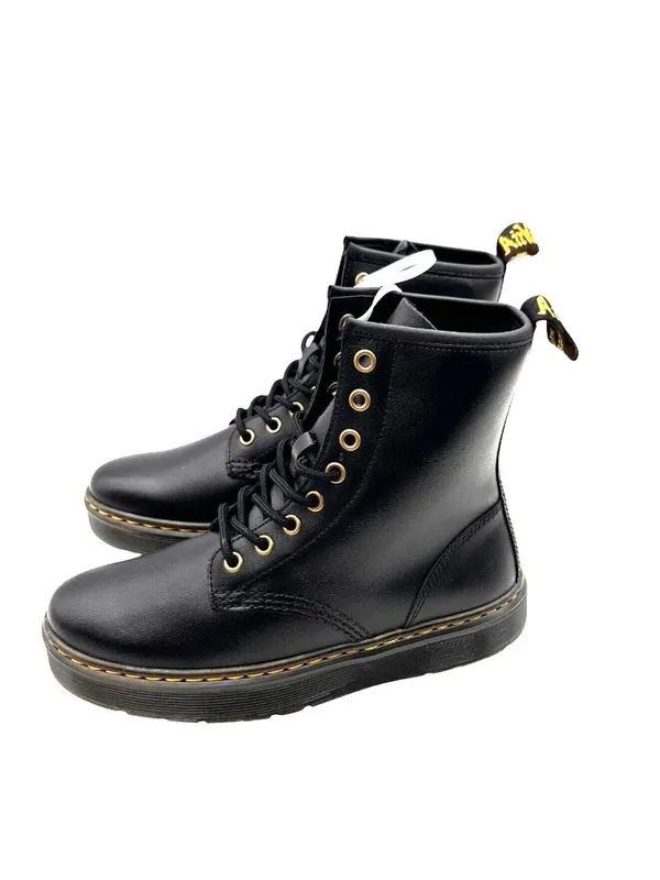 Dr. Martens Size 7 Zavala Combat Lace-Up Punk Platform Ankle Boot Black - Image 3
